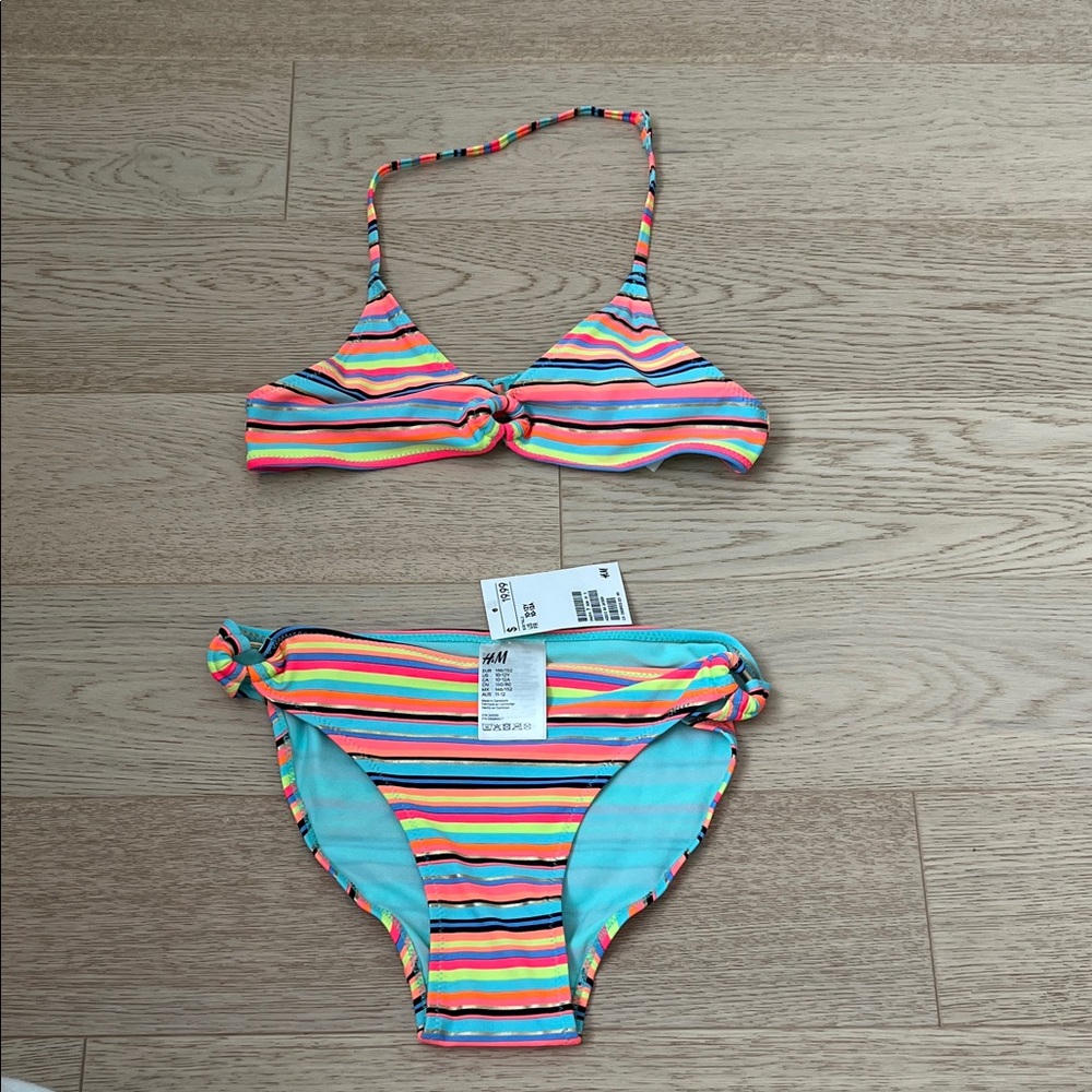 H&M Kids Multicolor Striped Bikini